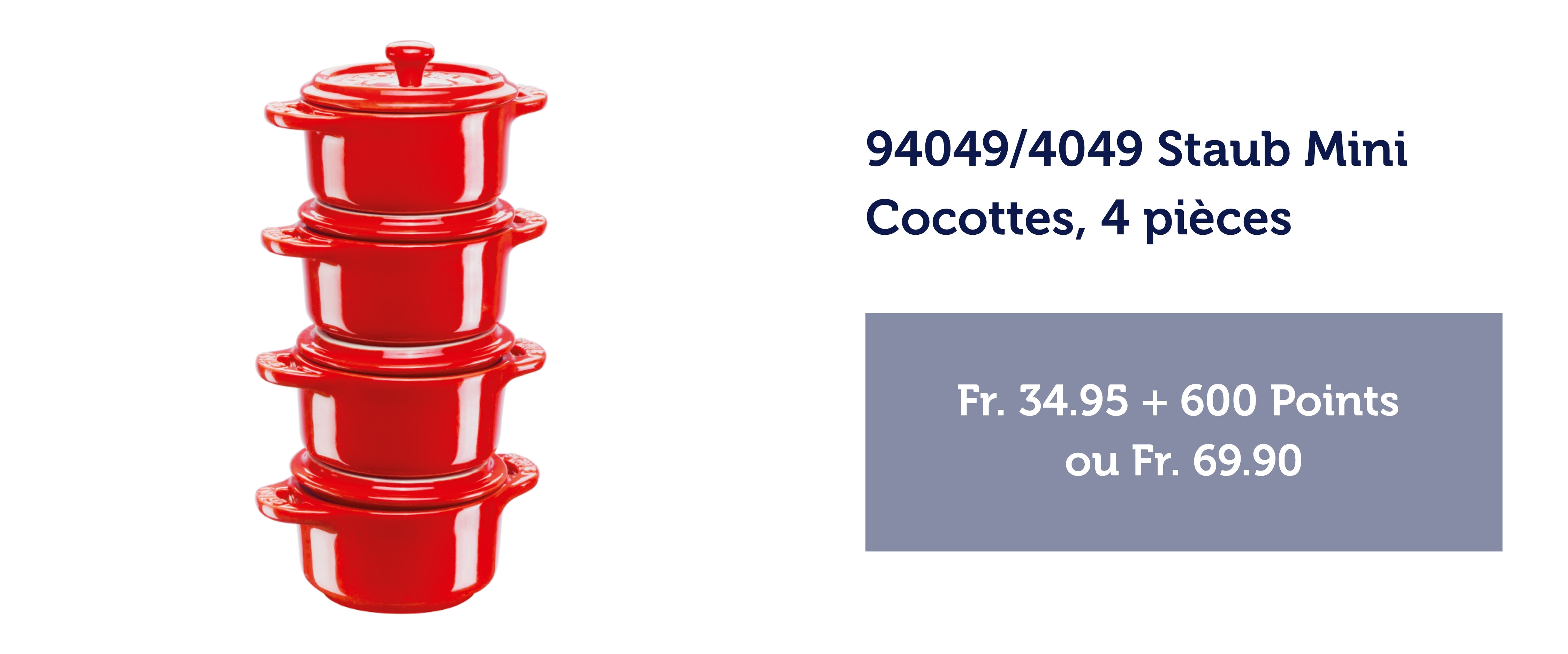 4049 Staub Mini Cocottes, 4-tlg.